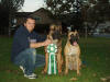 Apollo and Amy win Reserve Best in Show Brace at the IABCA Show in Enumclaw, Washington